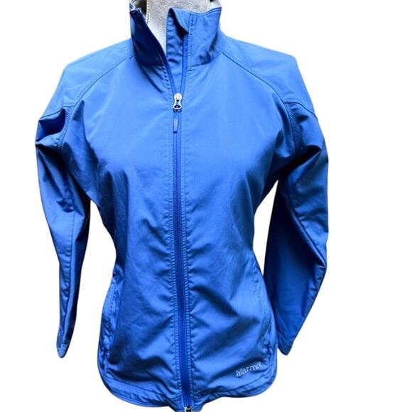 MARMOT Women's Levity Jacket Brilliant Blue Water Repellant Windbreaker Size M - Picture 2 of 11